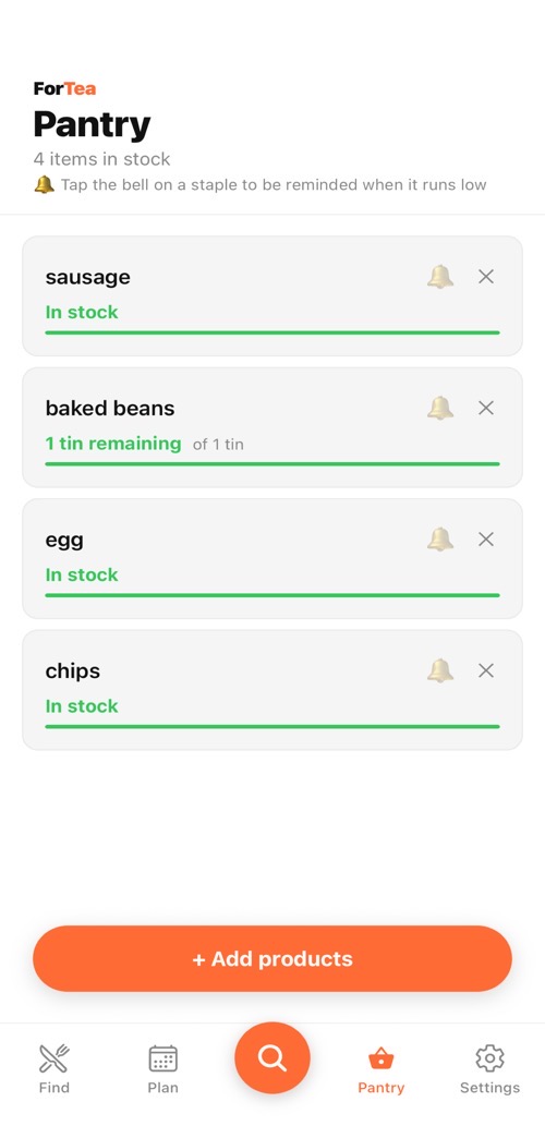 ForTea shared pantry